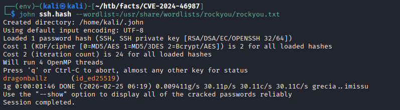 passphrase cracked